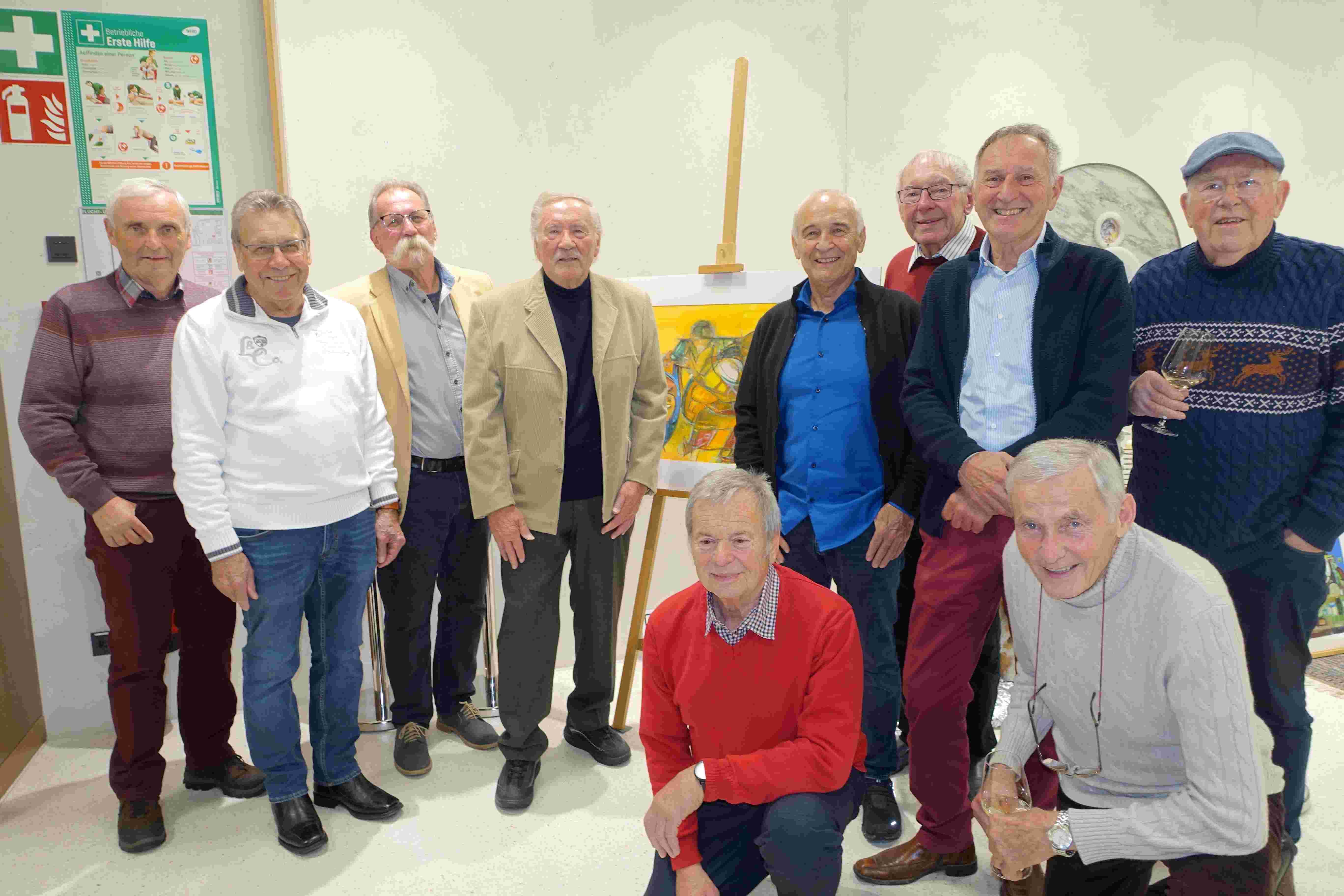 Herren 75 besuchen Kunstausstellung von Georg Barth